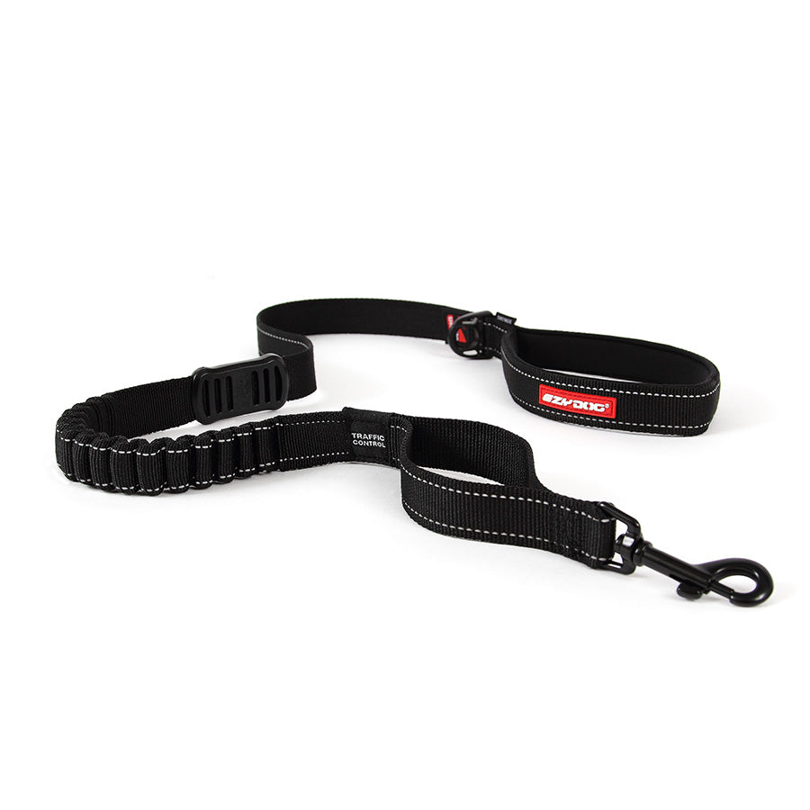 EzyDog ZeroShock Dog Lead – Black 120cm Shock-Absorbing Leash